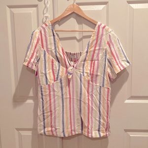Striped  cotton summer top